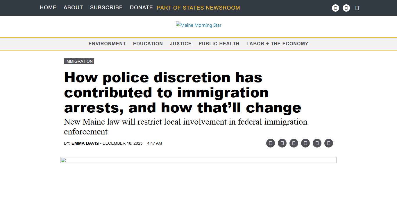 How police discretion has contributed to immigration arrests, and how that’ll change • Maine Morning Star